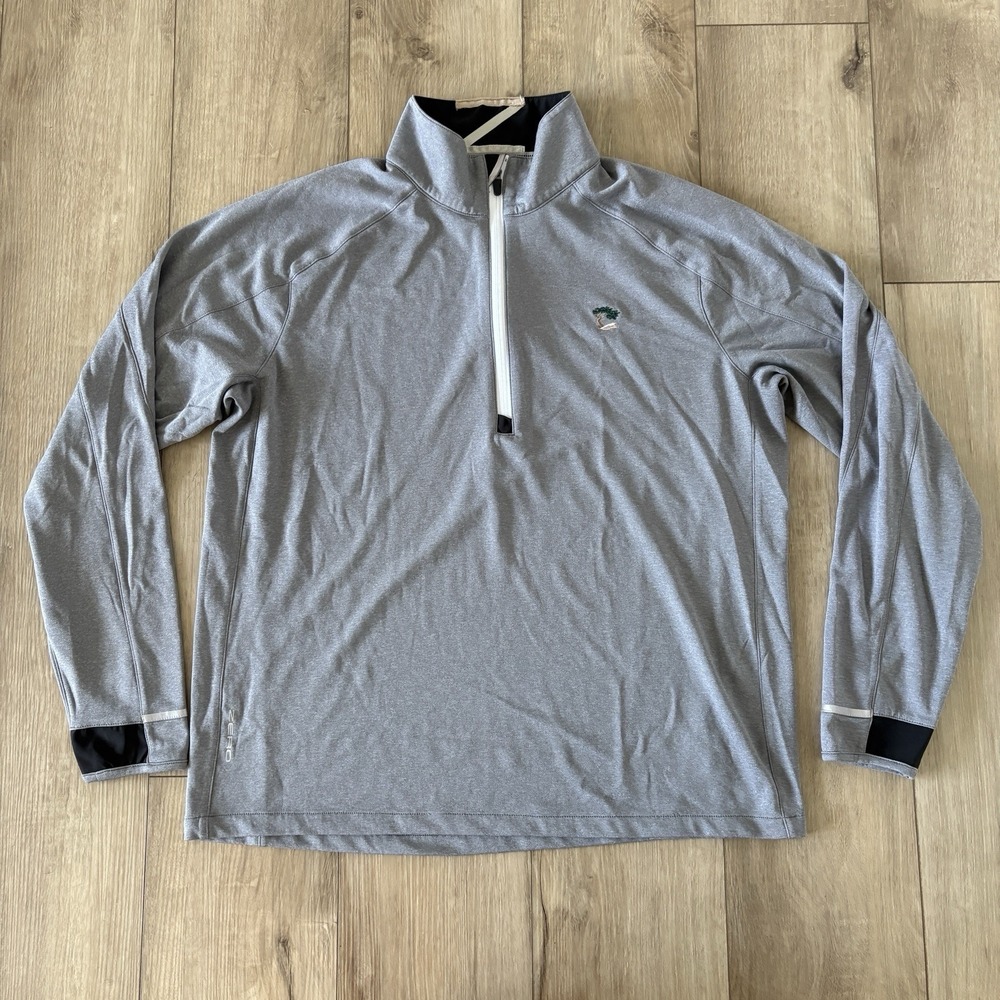 Zero Restriction Pullover Mens Large Gray Performance Quarter Zip Lightweight